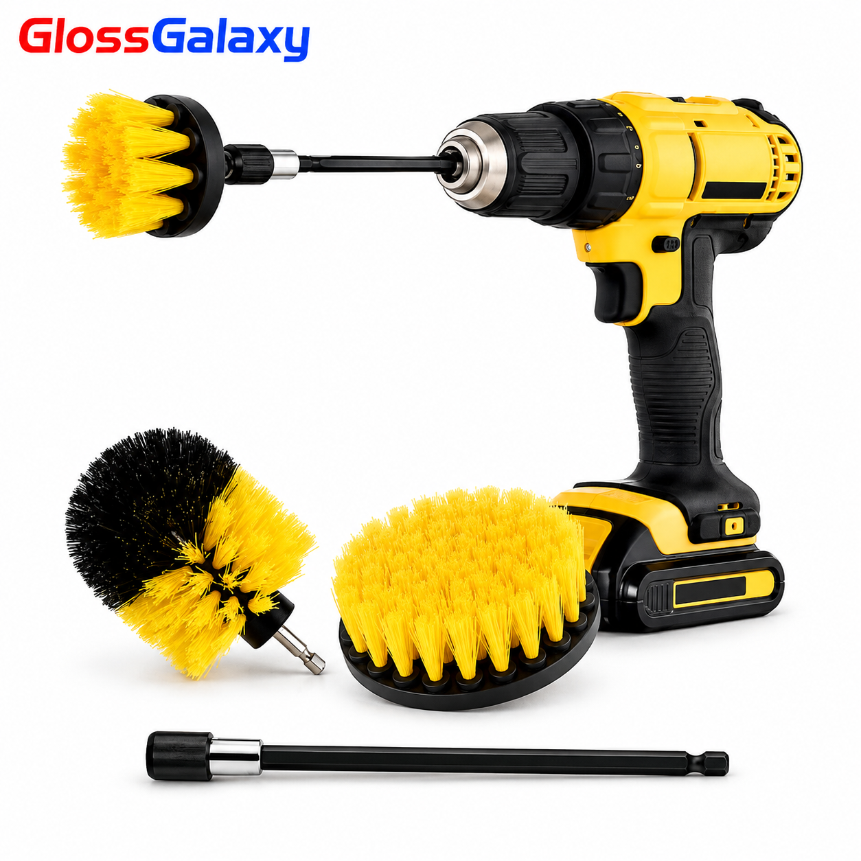 Heavy-duty 6-Piece Drill Brush Cleaning Kit
