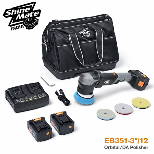 Shine Mate EB351-3”/12 Orbital/DA Polisher kit